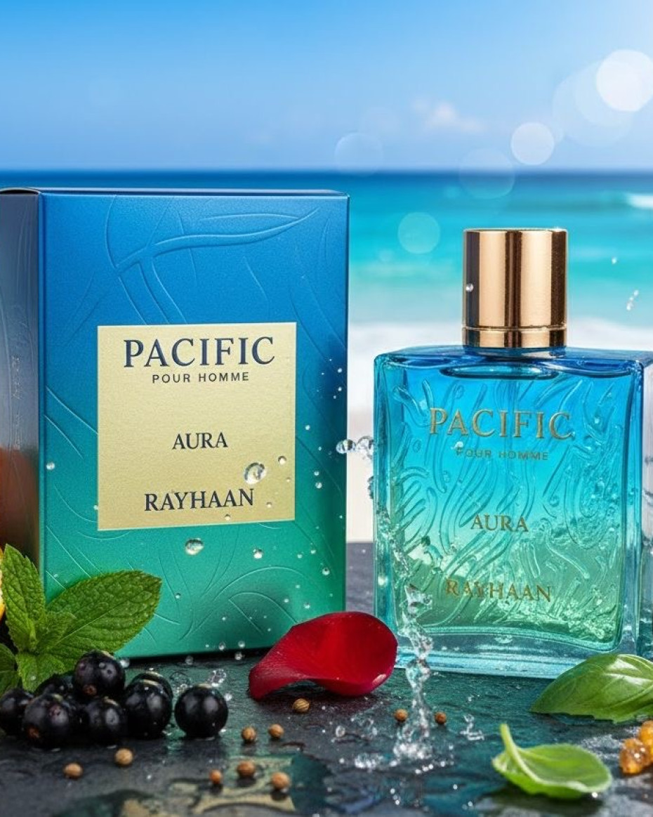Rayhaan Pacific Aura Edp 100ml perfume, 100ml