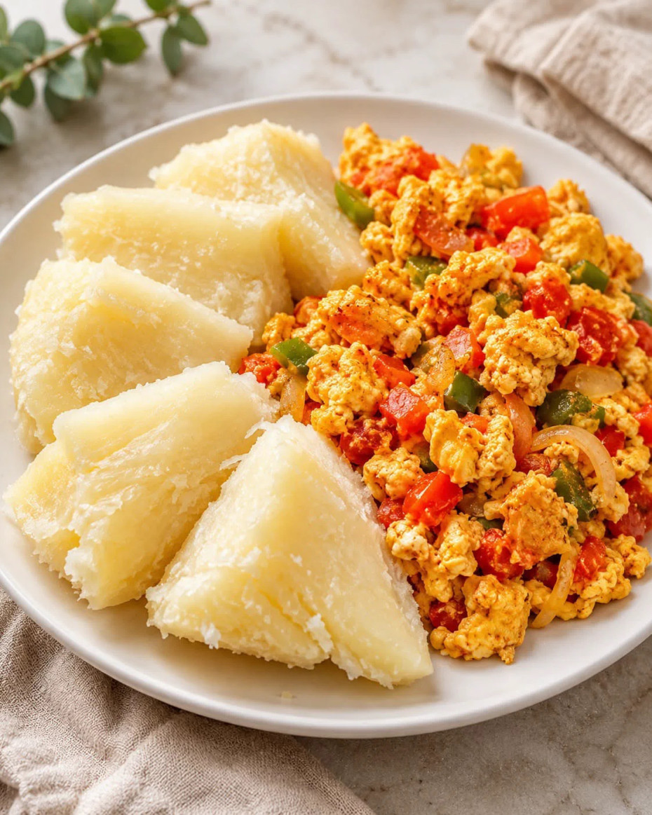 Yam And Egg Sauce