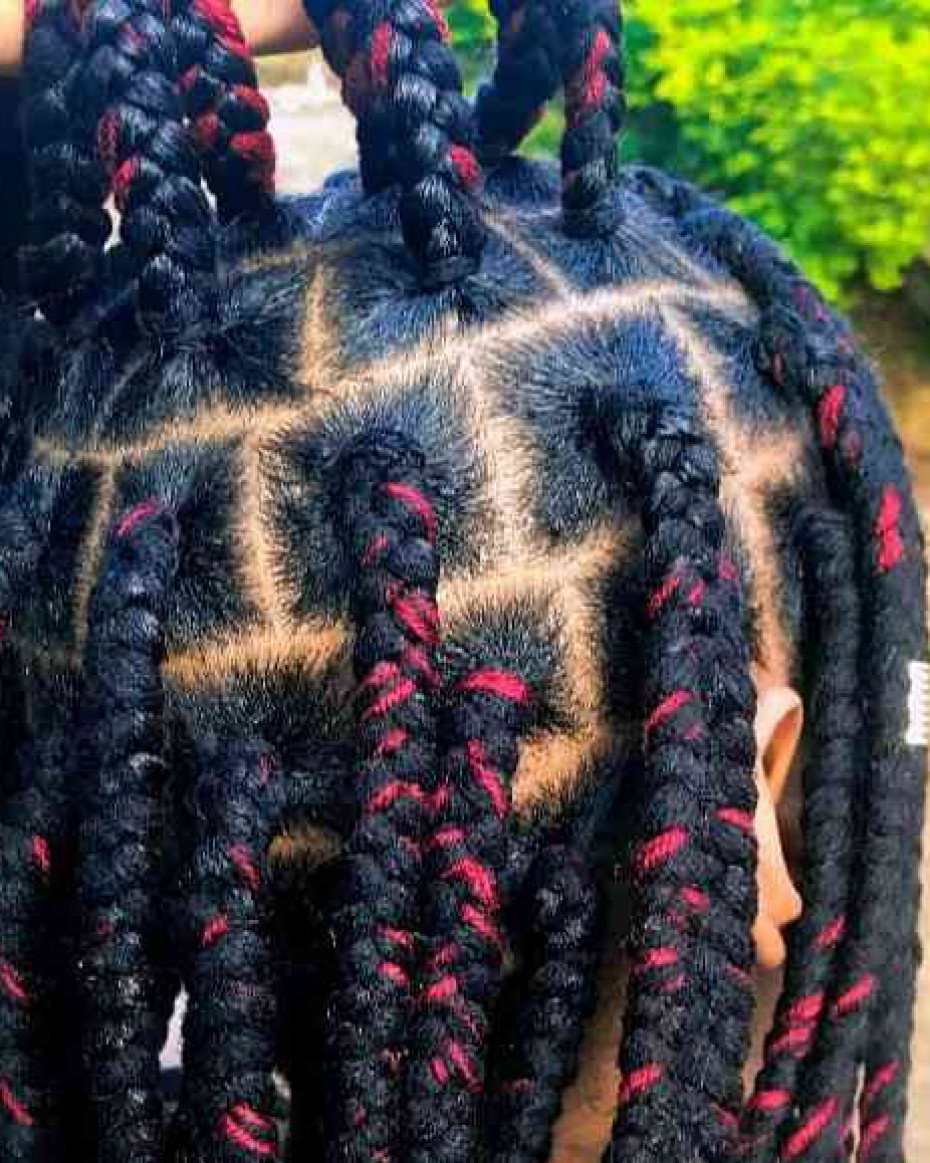 Box Braids With Wool