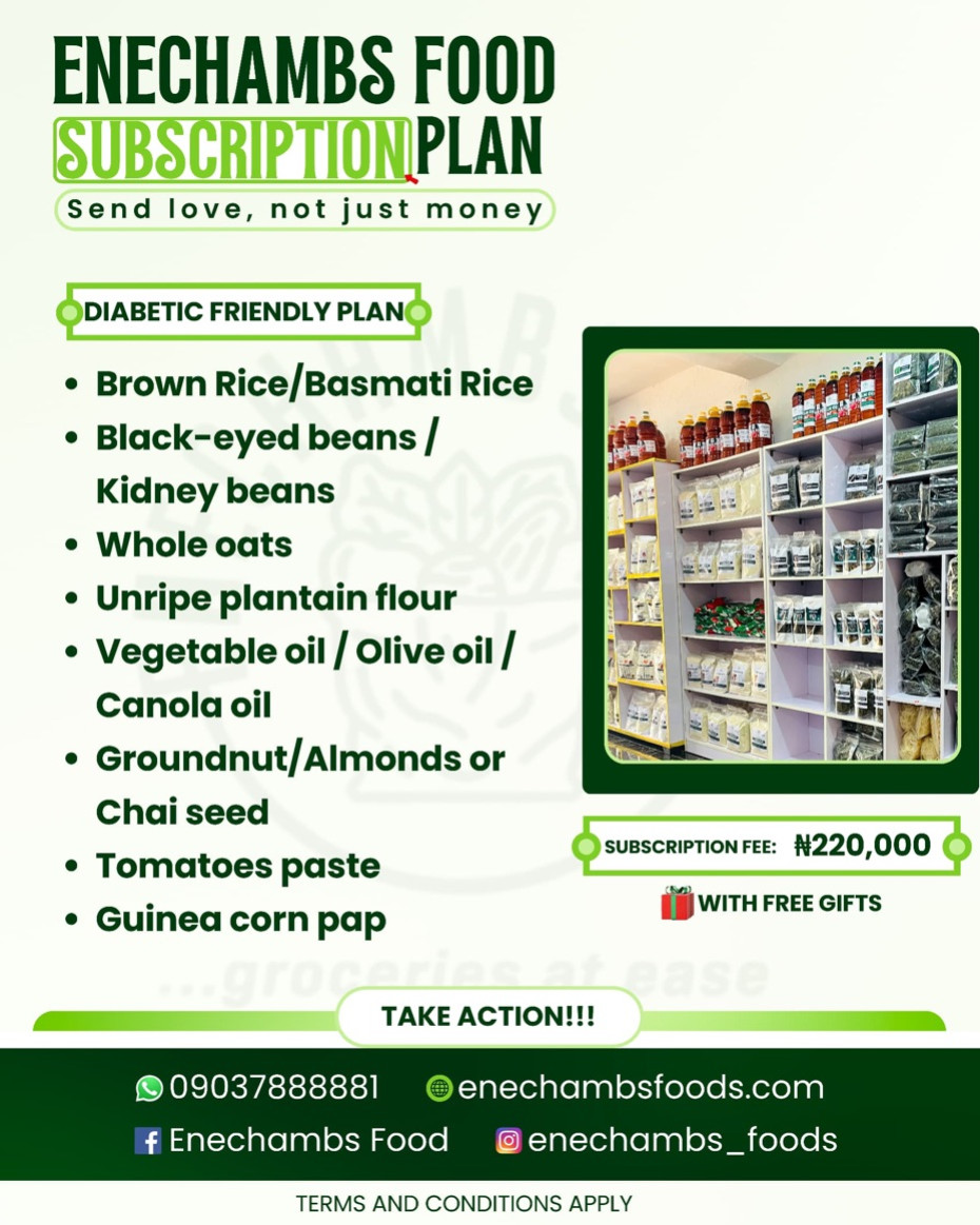 Diabetic Friendly plan