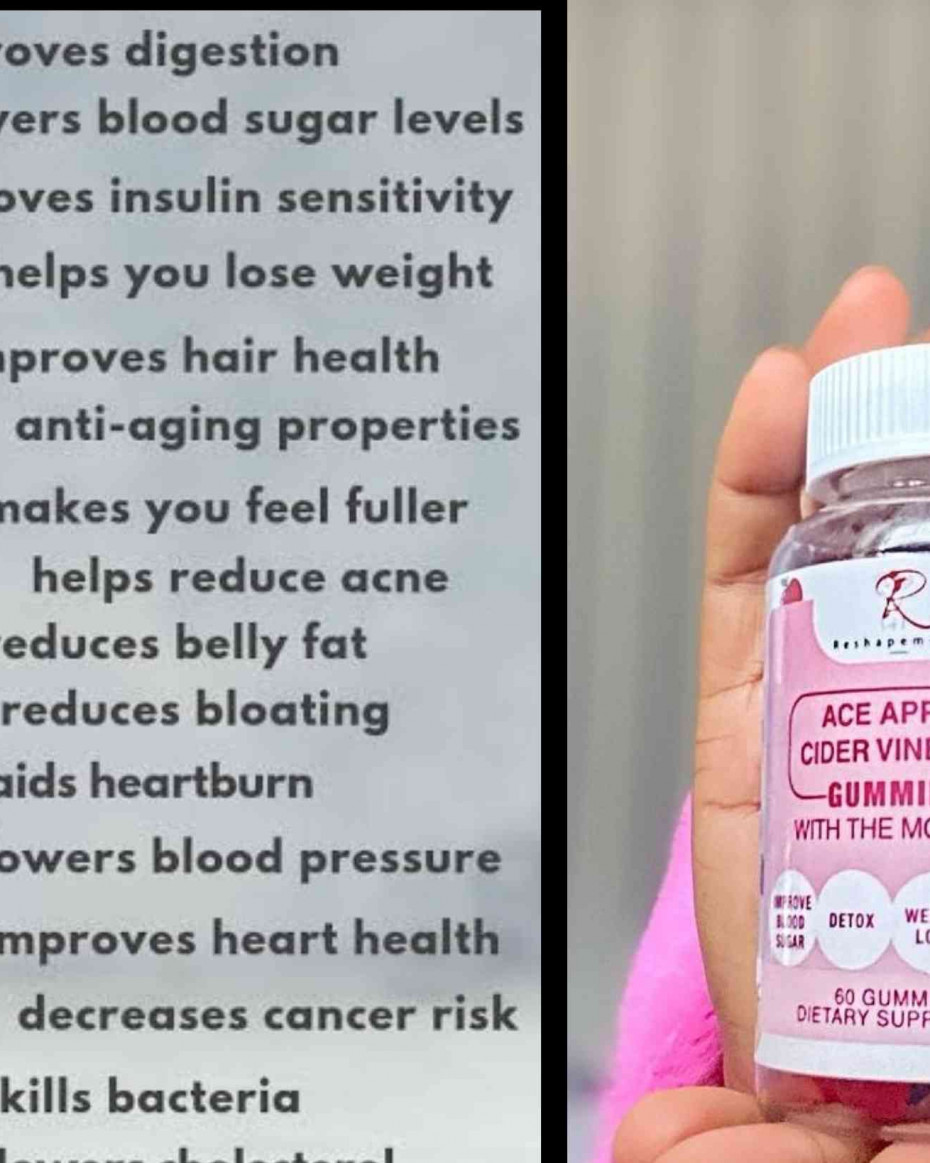 Apple Cider Vinegar Gummies " With Mother " | Reshapeme Nigeria.  Waisttrainer/weightloss/shapewear/postpartum/flattummy/post-surgery.